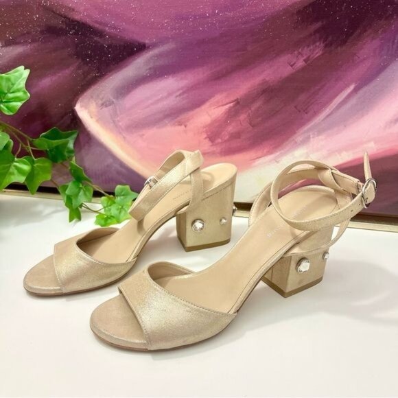 Stuart Weitzman Alshn Block Heel Sandal Size 7.5 - Picture 4 of 11